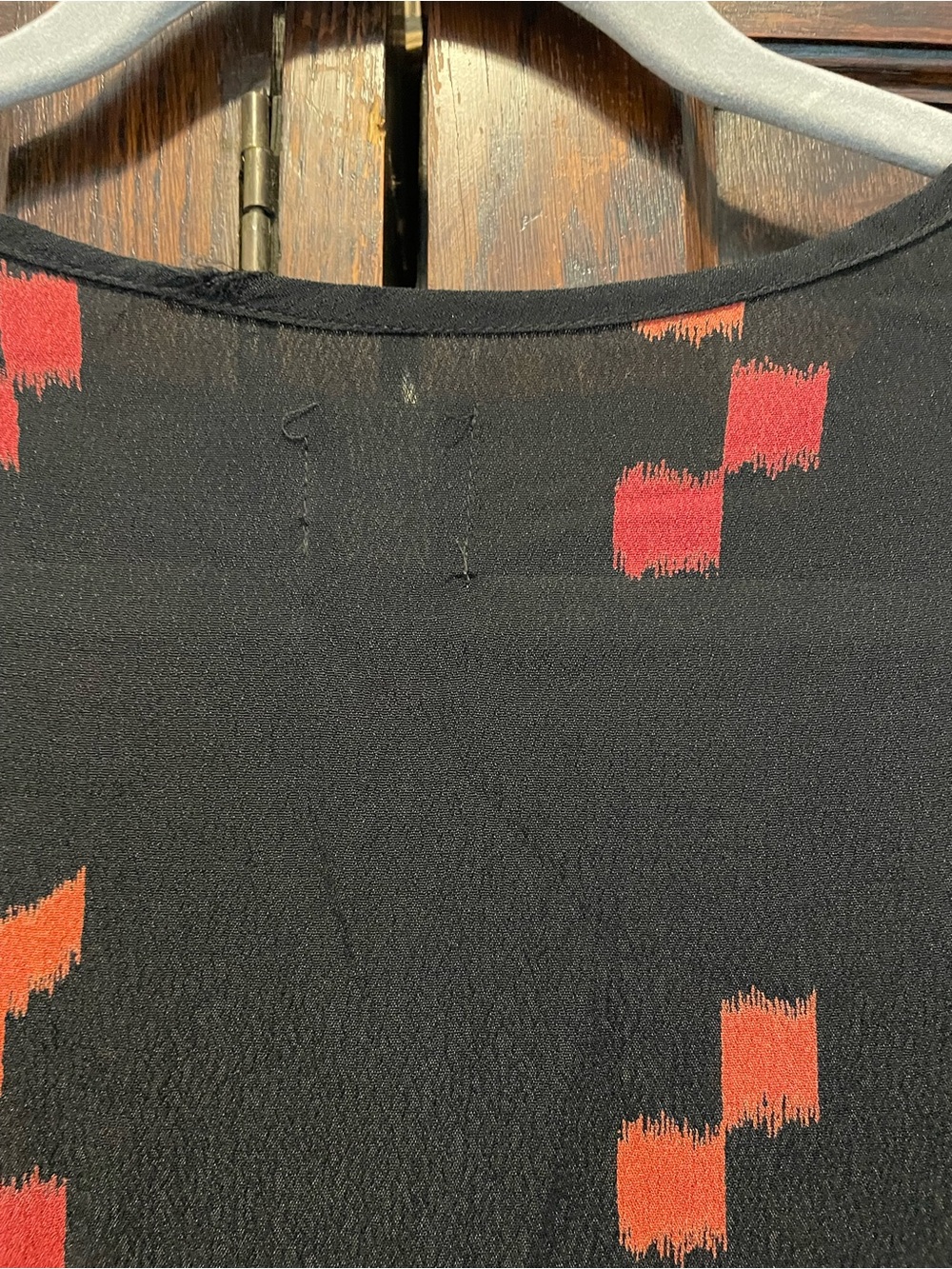 ASOS Women’s Vintage Black Dress with Drop-Waist & Geo Print Size 4 - Picture 8 of 11